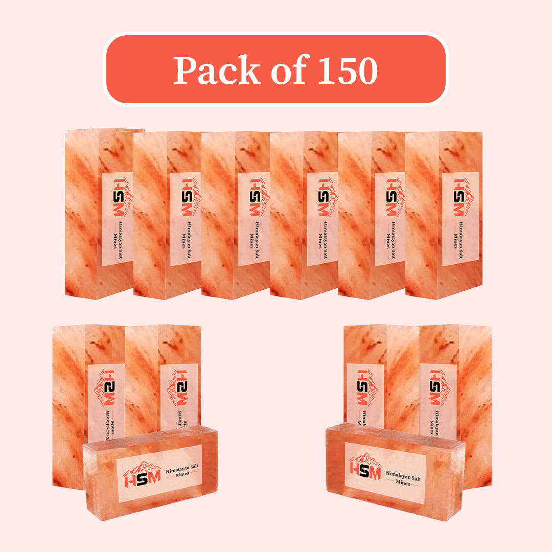 Pink Salt Bricks pack of 150 8x4x2- Salt Bricks for Salt Room