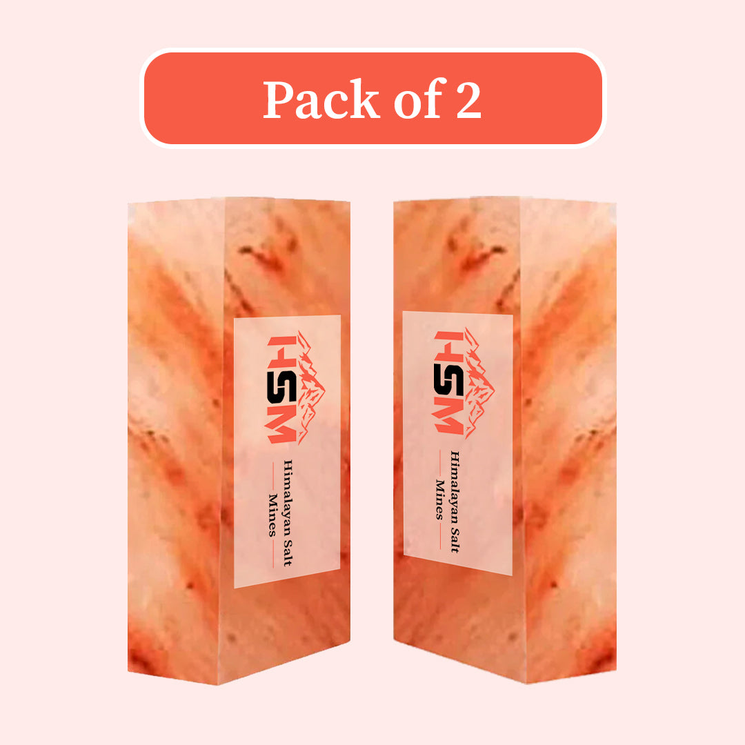 Himalayan pink salt bricks, wholesale pack of 2