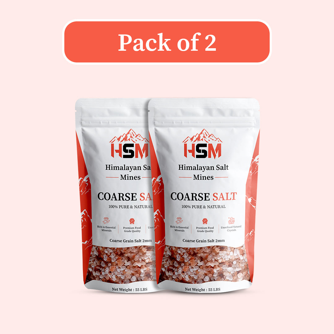 Wholesale Himalayan Pink Coarse Salt Pack of 2 - 2mm Chunks