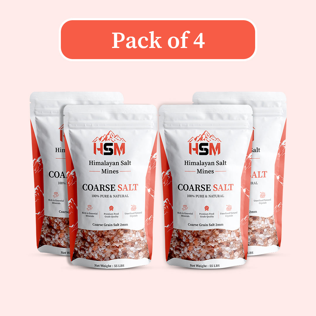 Wholesale Pink Coarse Salt Pack of 4 - Coarse Salt for Salt Room