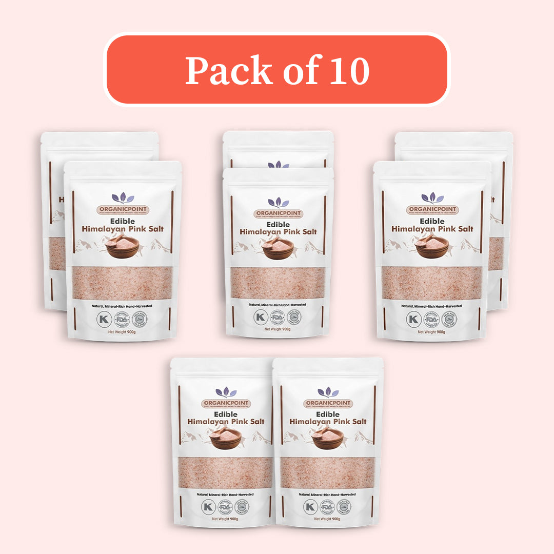 Bulk Himalayan pink edible cooking salt, wholesale pack of 10