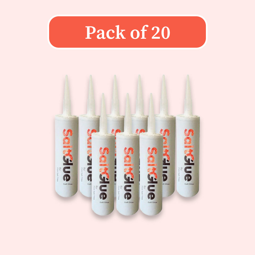 Pink salt adhesive for a salt wall or room, pack of 20
