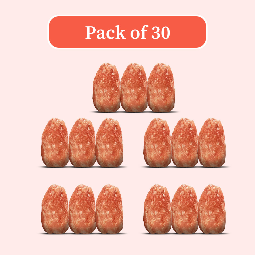 Himalayan Salt Boulders Pack of 30 - Pink Salt Boulders for Salt Cave