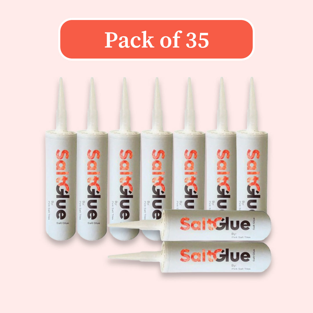 Bulk Himalayan pink salt adhesive glue, pack of 35