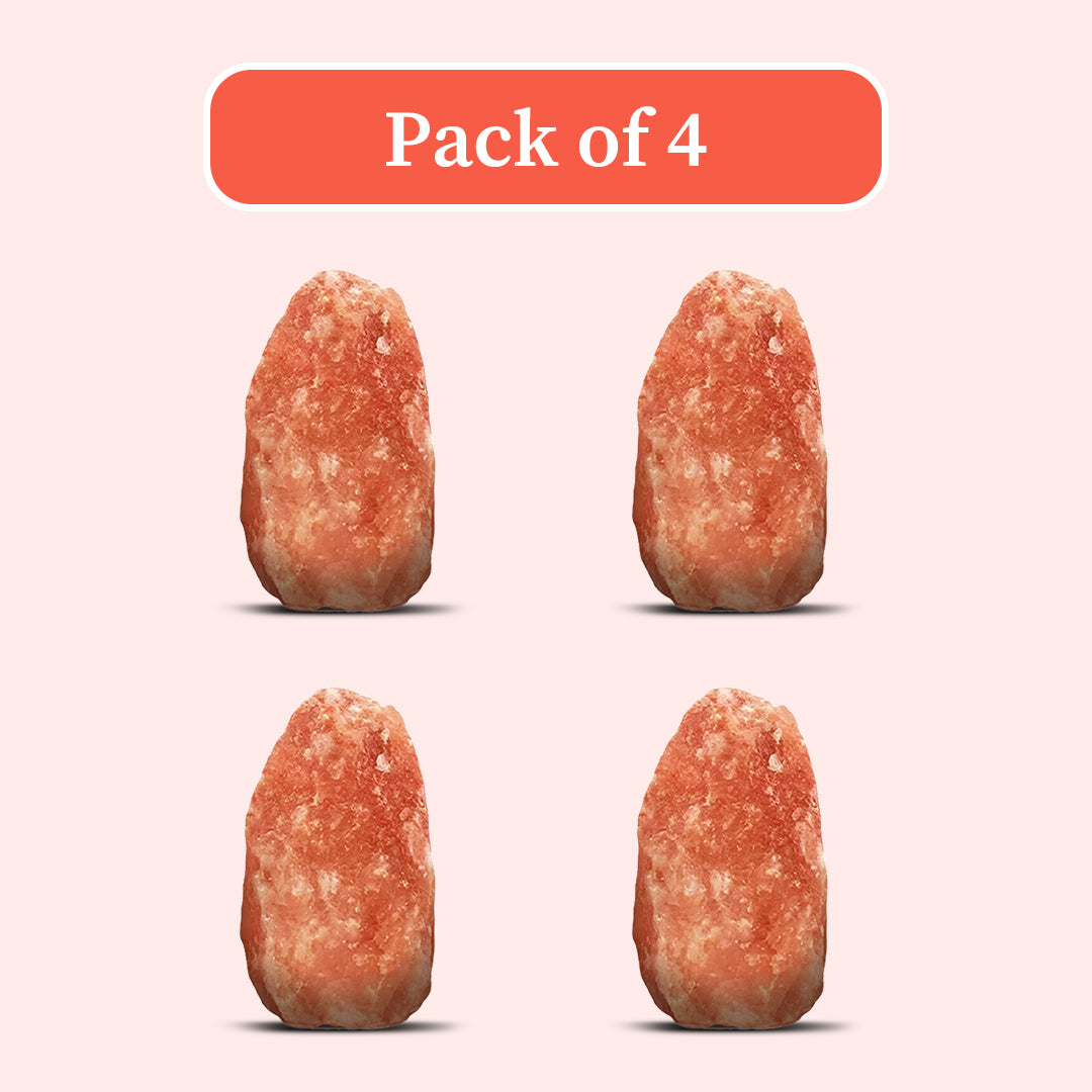 Natural Himalayan pink salt boulders, pack of 4