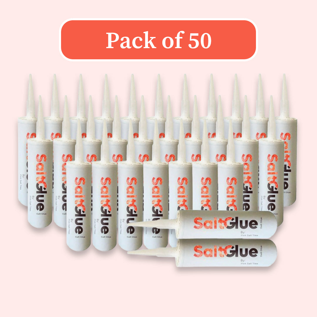 Bulk salt adhesive for salt wall installation, pack of 50