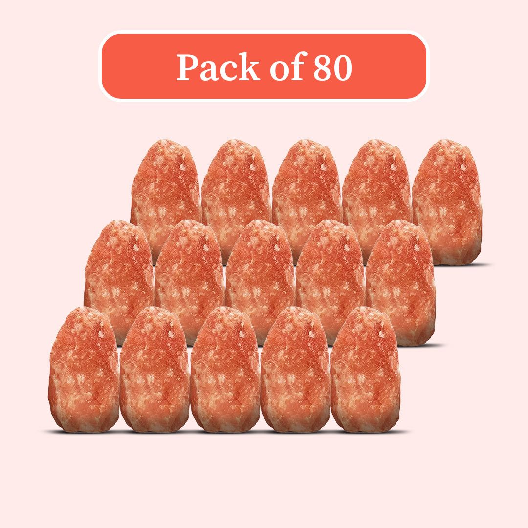 Bulk Himalayan pink salt boulders, pack of 80