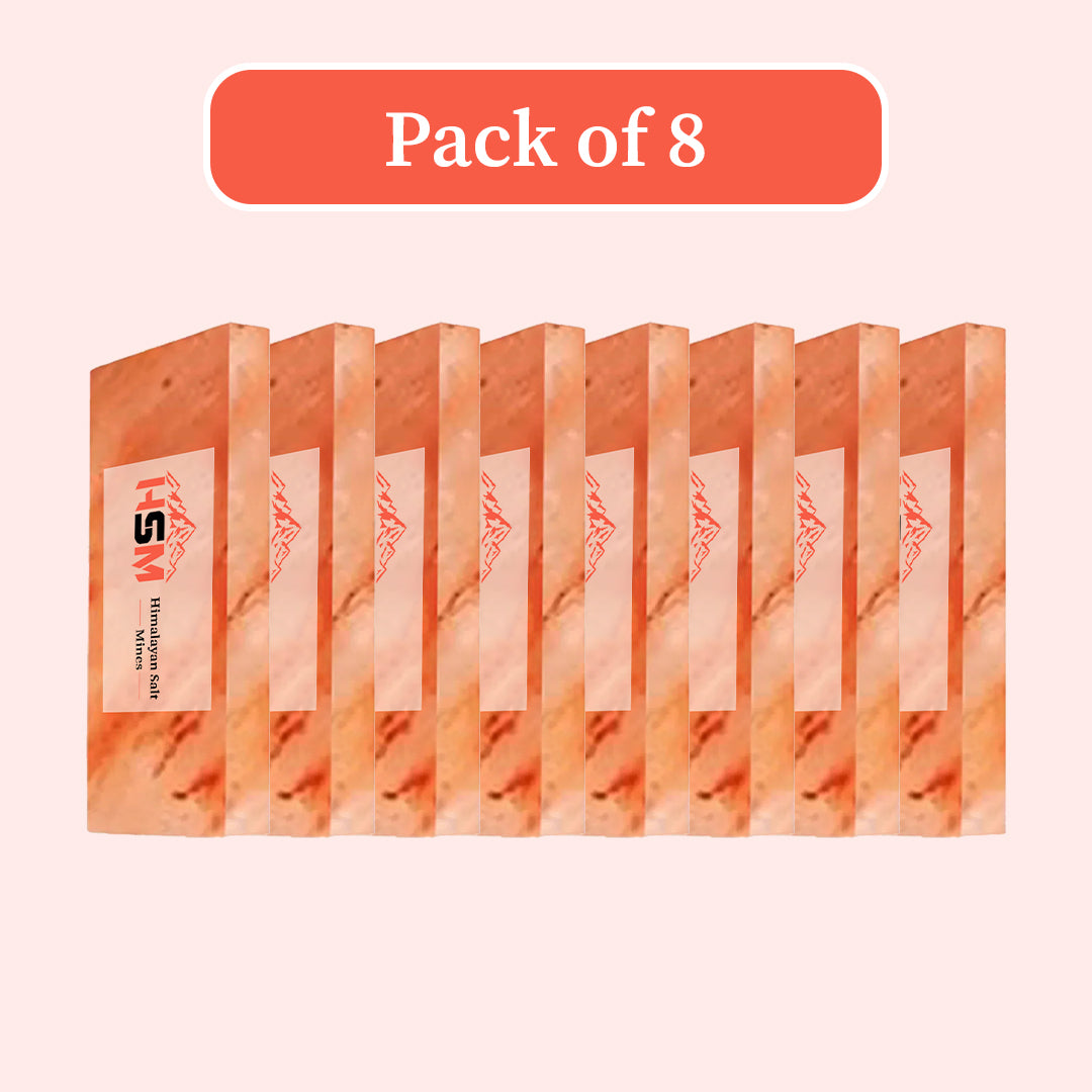 Wholesale Himalayan pink salt tiles, pack of 8